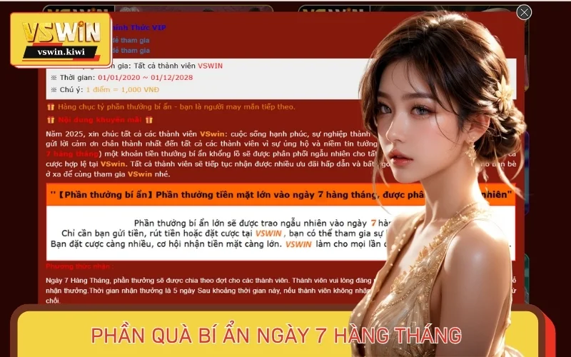 Khuyến Mãi KUBET phần quà bí ẩn vào ngày 7 hàng tháng